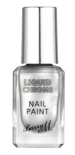 Liquid Chrome Silver Nail Varnish