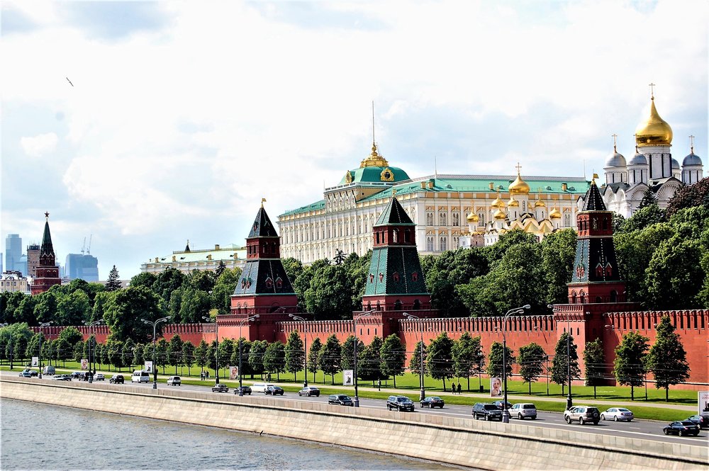 Kremlin Wall Large Metal Prints