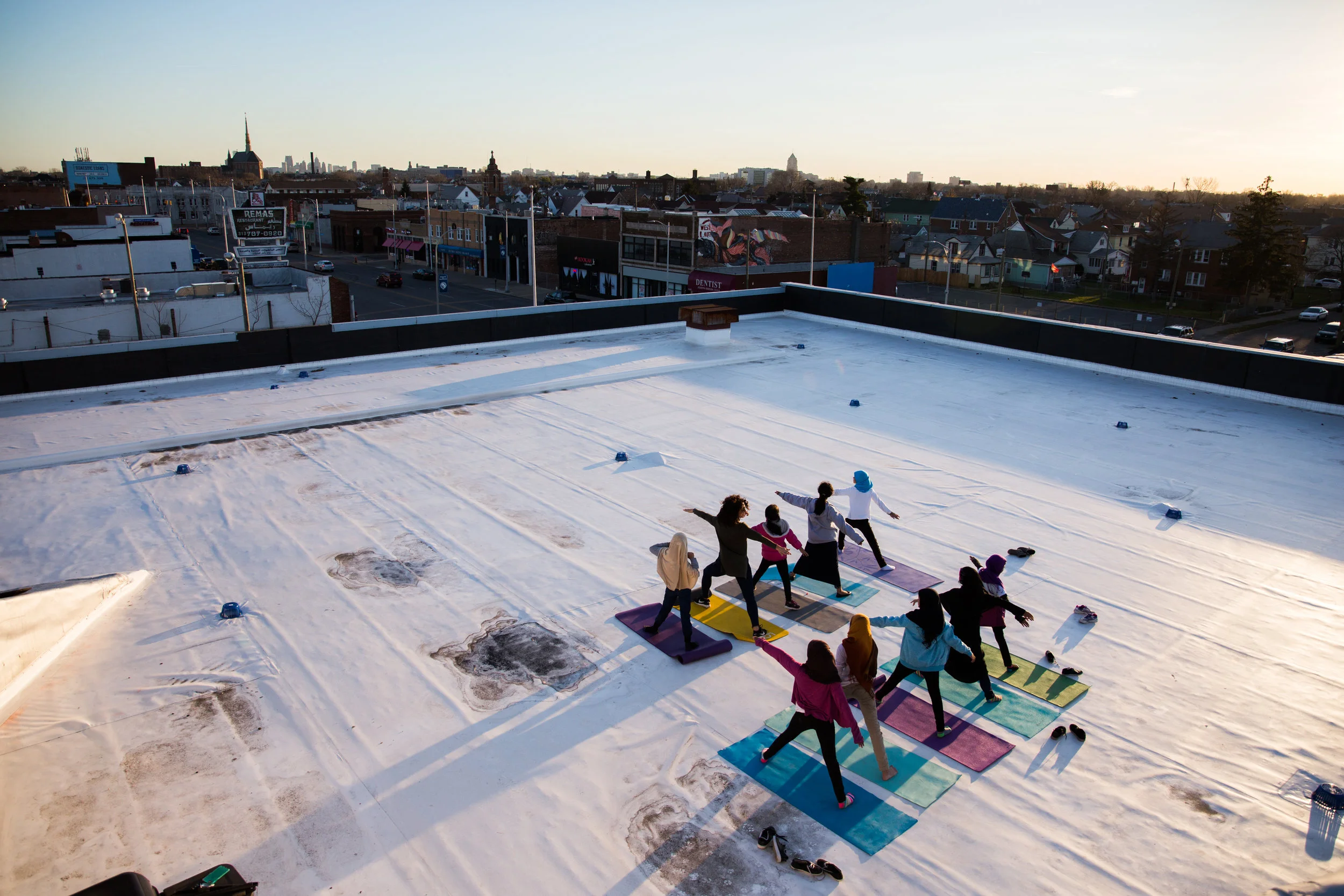 Yoga taught by holistic health coach Jacklyn Renee .