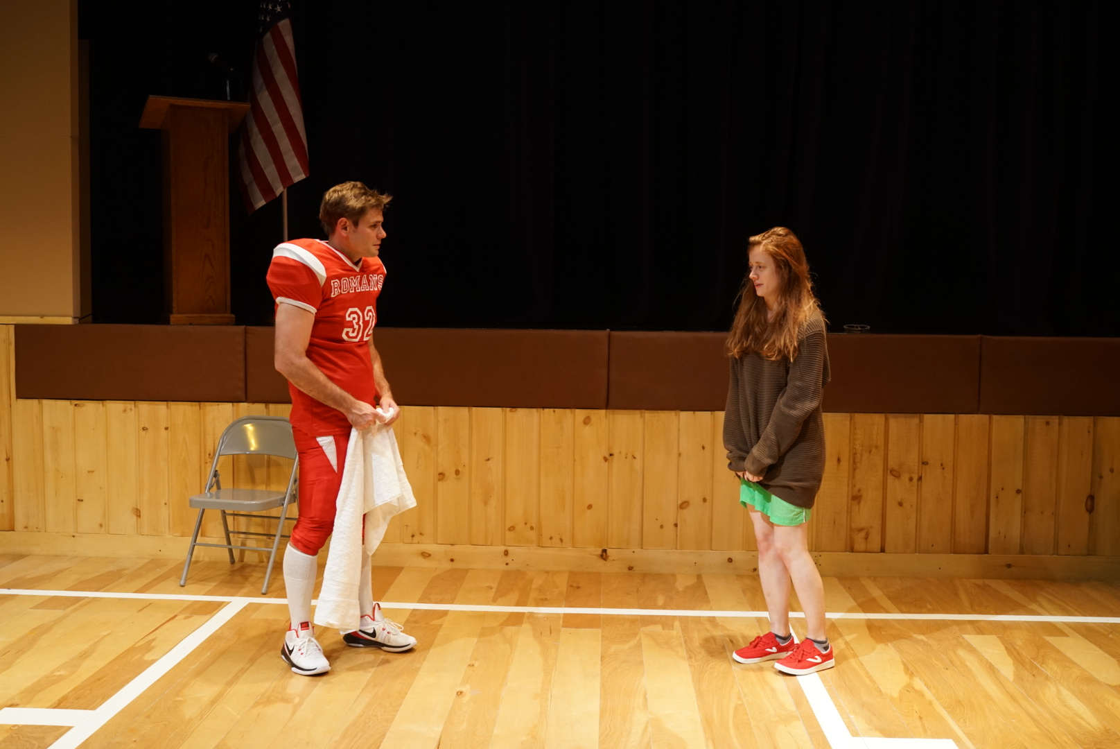opposite Susannah Perkins / "The Rape of The Sabine Women by Grace B. Matthias" / Playwrights Realm / Directed by Tyne Rafaeli / Photo by Daniel Vasquez