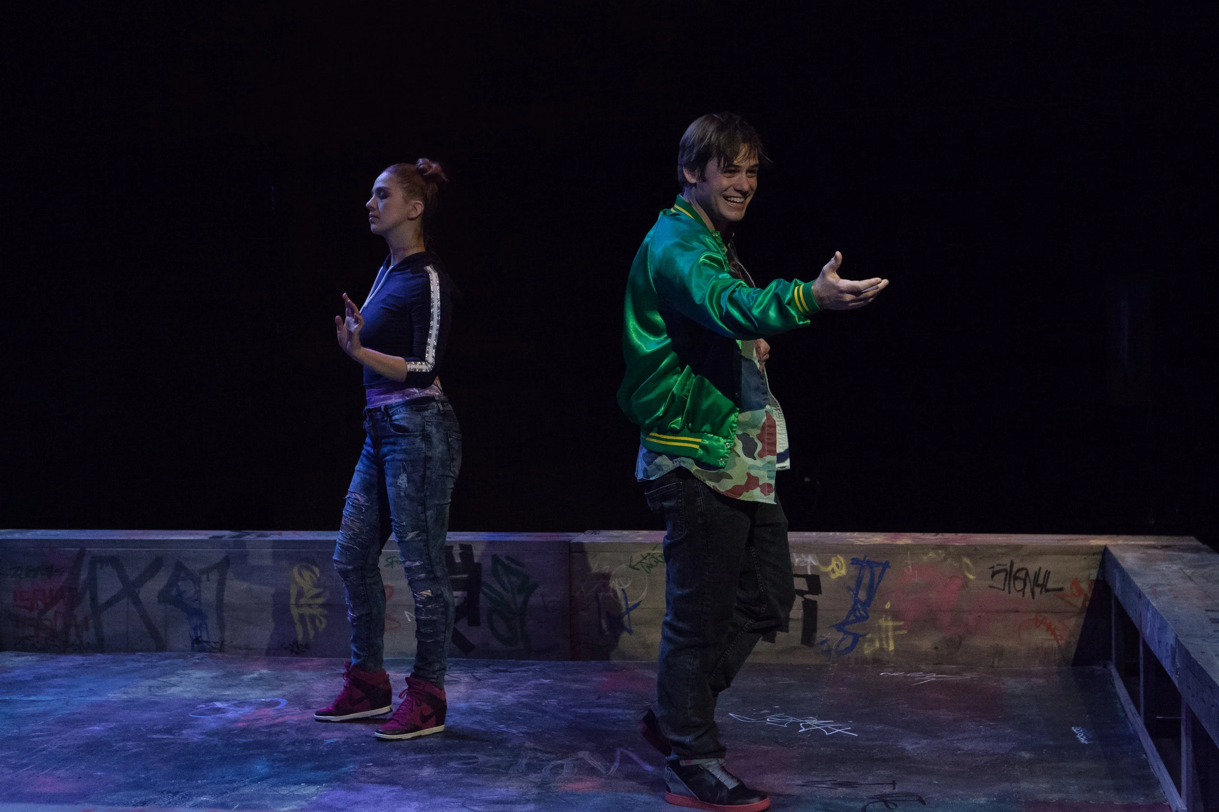 DISCO PIGS opposite Eliza Simpson/ director Matt Dickson/ Photo by Erik Carter