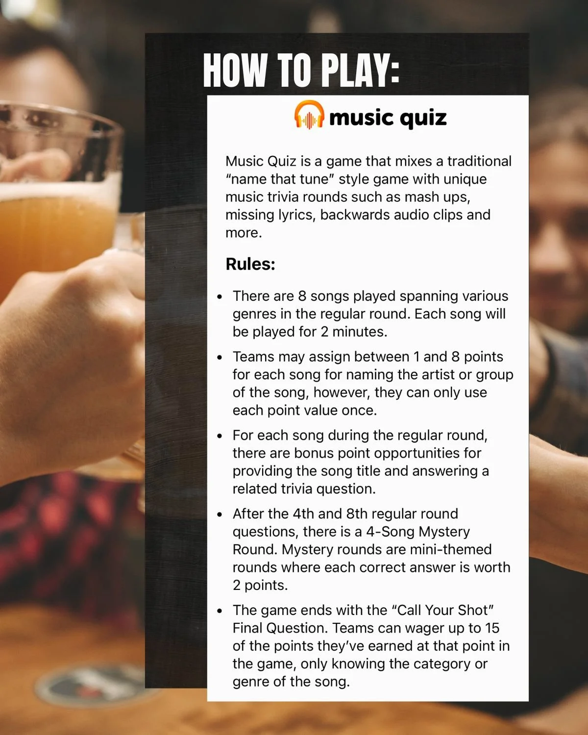 Music Quiz! — Barrel House Z