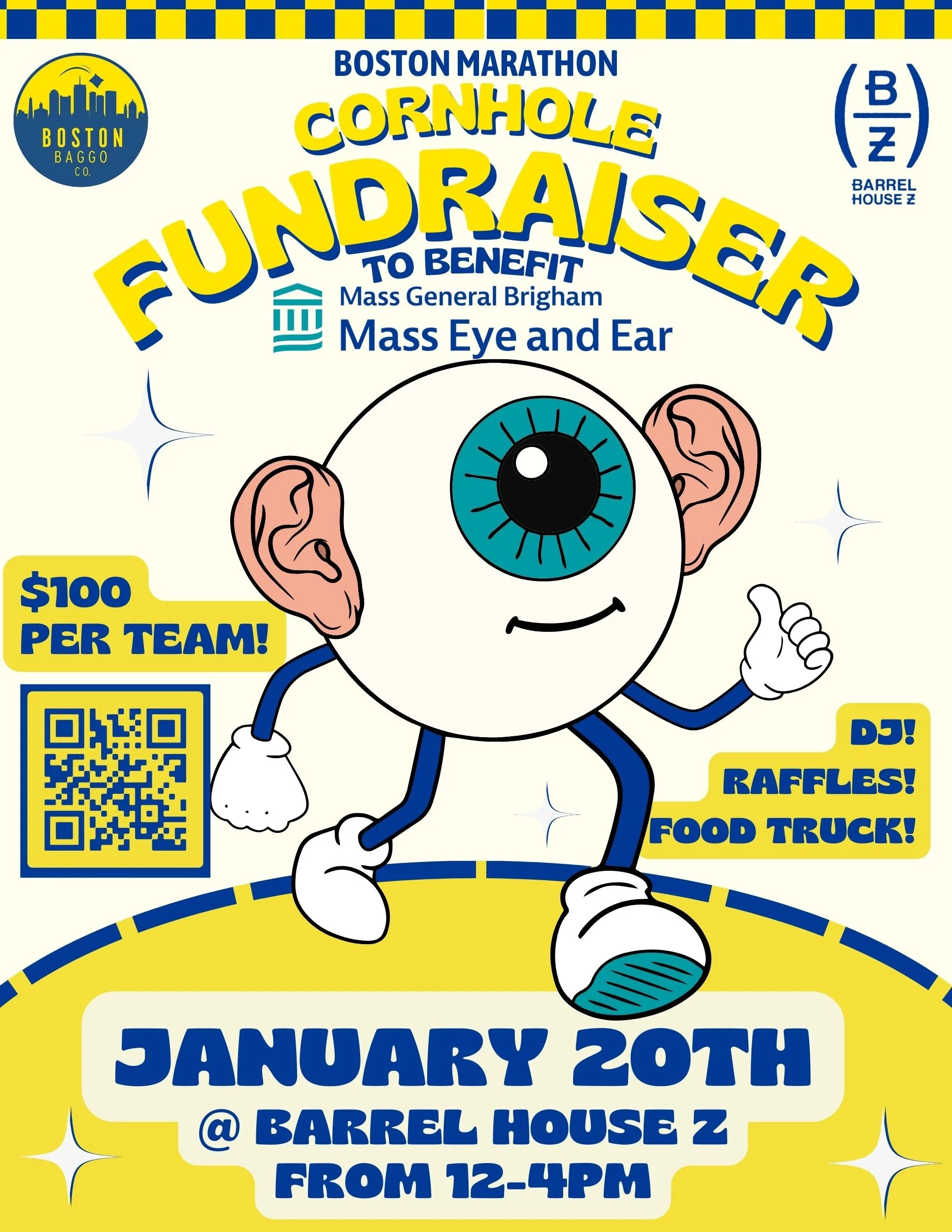 Cornhole Fundraiser Mass Eye and Ear — Barrel House Z