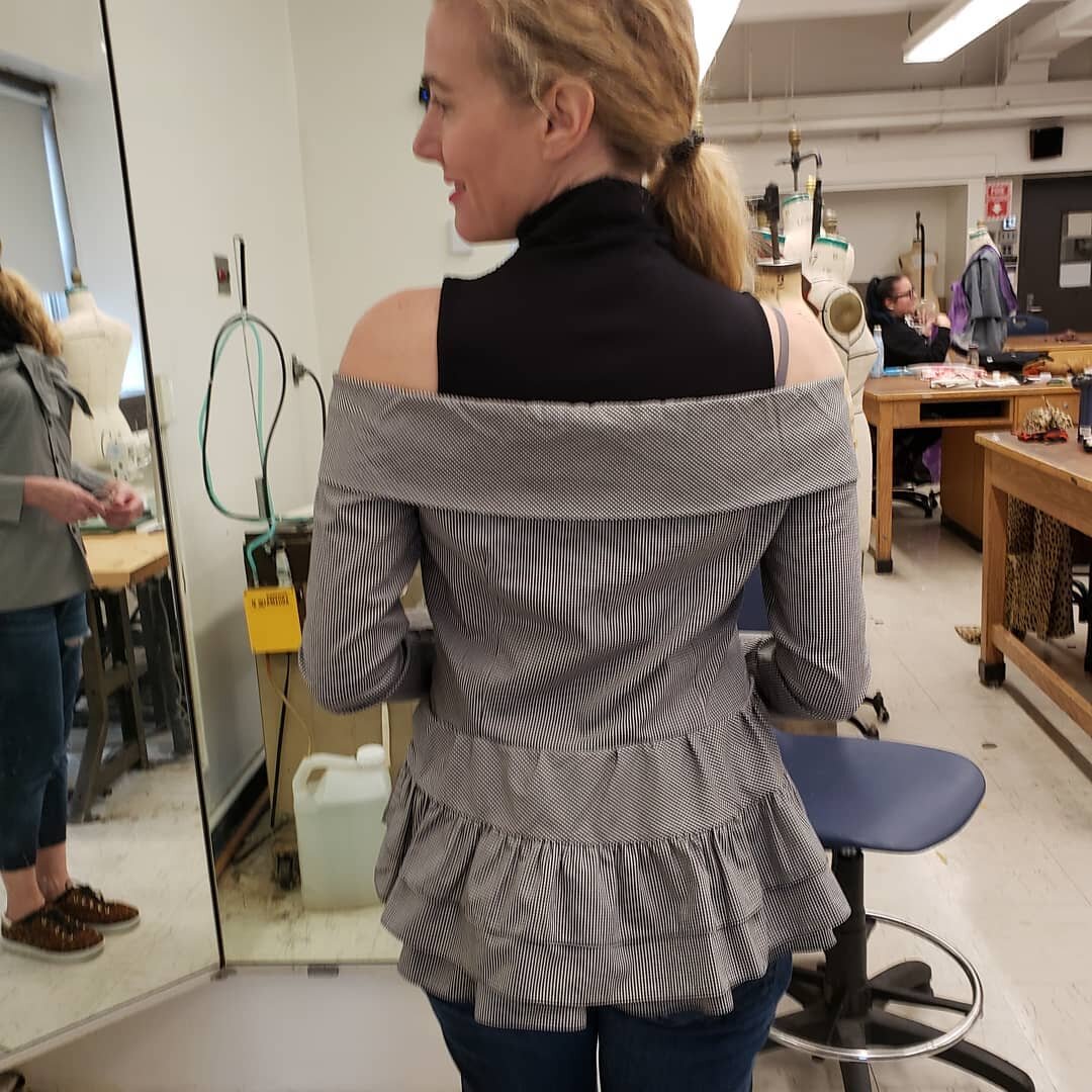 Happy with the results of the #clothing reconstruction class @fitnyc Thanks to Bridgett  @bornagainvintage and Rhoda. So fun to be immersed in #creativity.