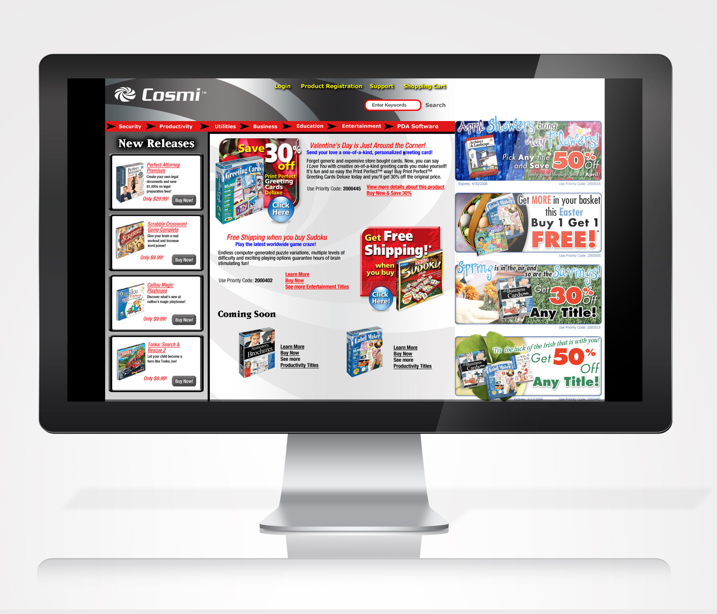 Cosmi Corporation Website Redesign