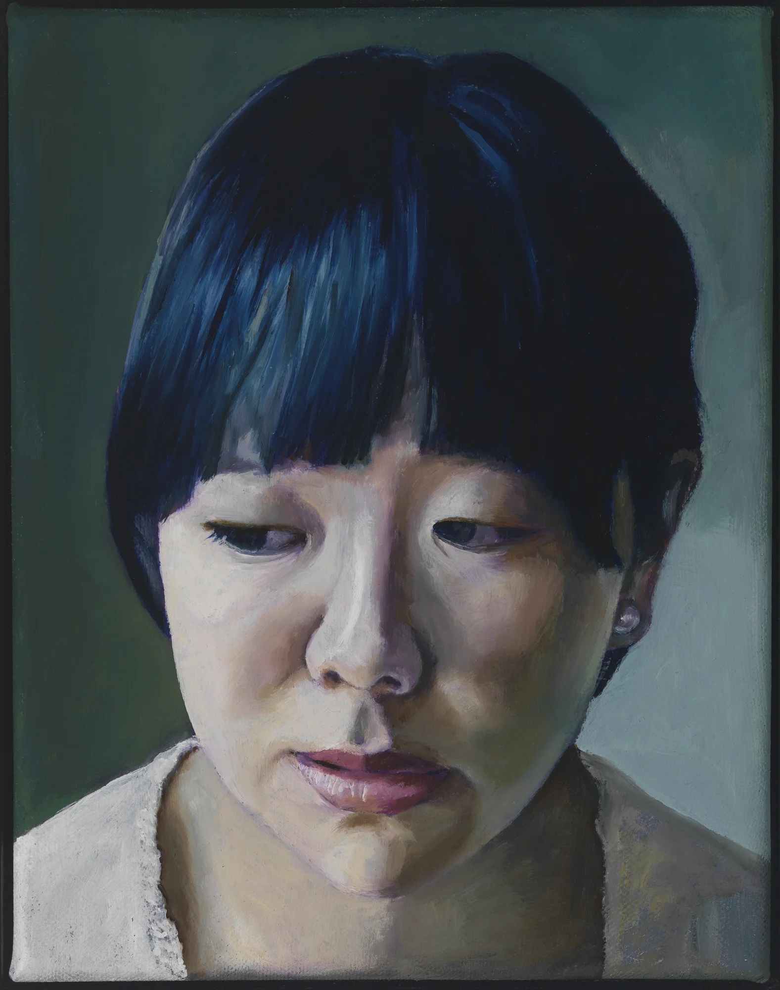 Head, Oil on canvas, 12" x 9"