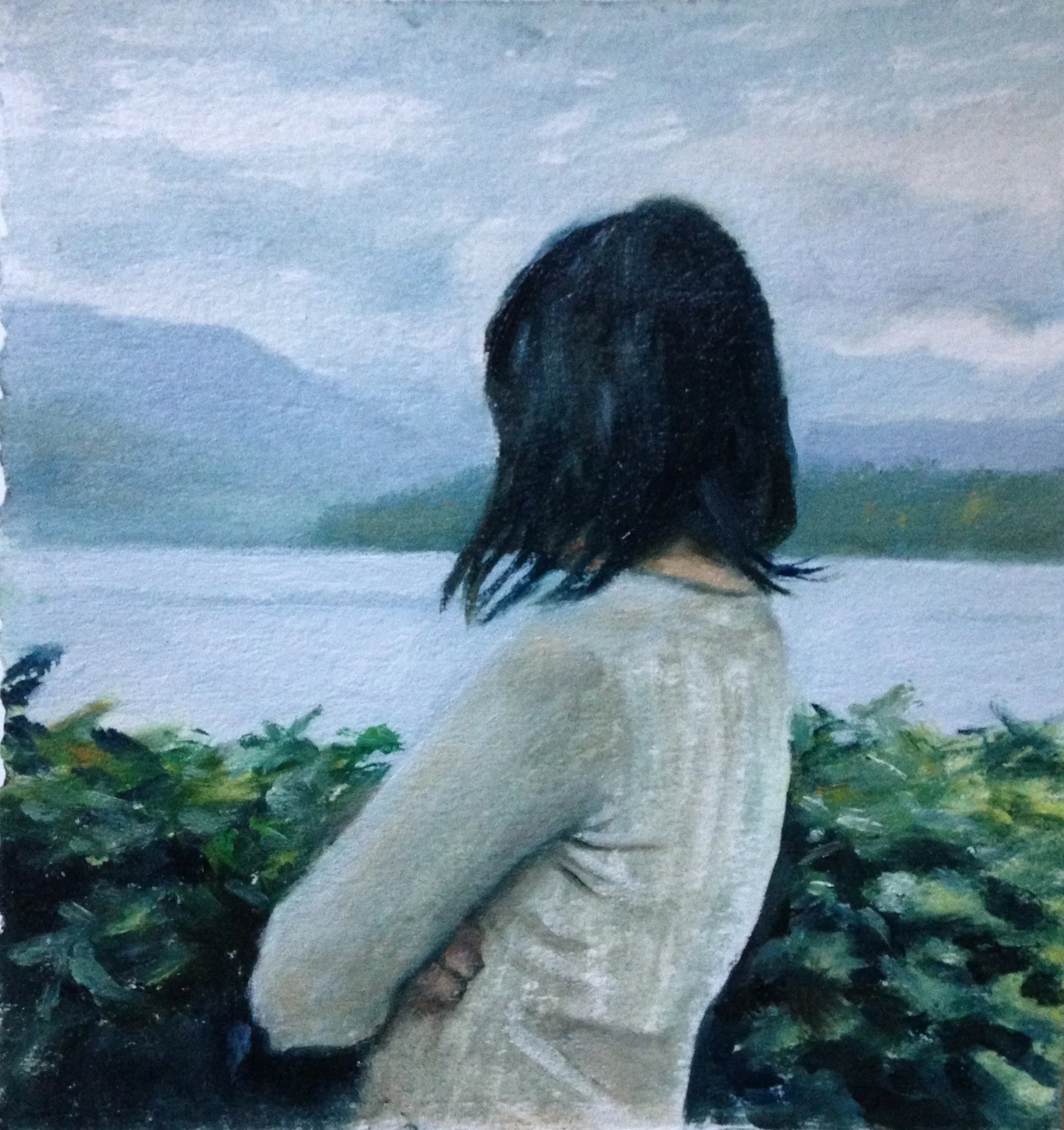 Vancouver, Oil on paper, 5" x 5"