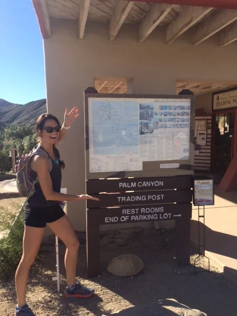 Beginning of Palm Canyons at the Trading Post