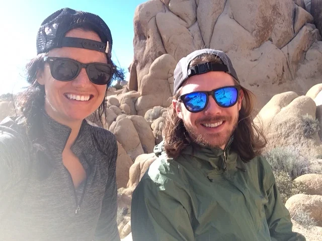 Hanging out in the middle of nowhere, eating turkey jerky 
