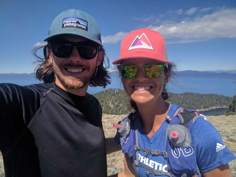 Lake Tahoe and mountain range in the background. Shoutout to Athletico.