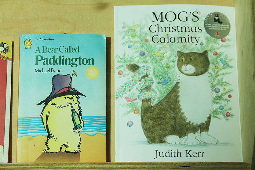 Mog's Christmas Calamity by Judith Kerr (2015) displayed in the A+ exhibition at Central Saint Martins in 2016