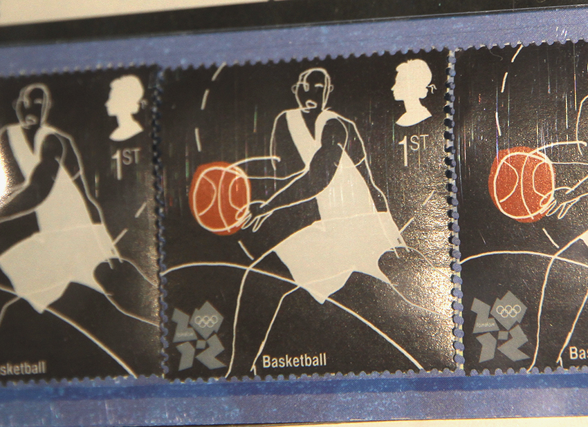 Huntley Muir 2012 stamp, displayed in the A+ exhibition at Central Saint Martins in 2016
