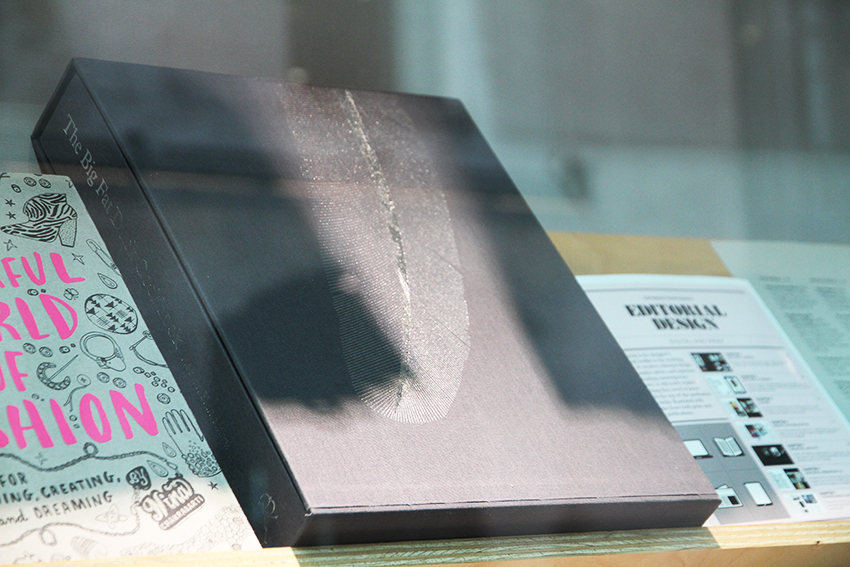 The Big Fat Cookbook (2008) designed by Design Lab CSM, on display at the A+ exhibition at Central Saint Martins in 2016