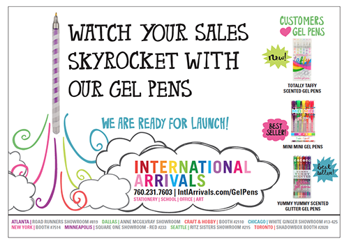 Hand-lettered and illustrated advertisement for use at tradeshows