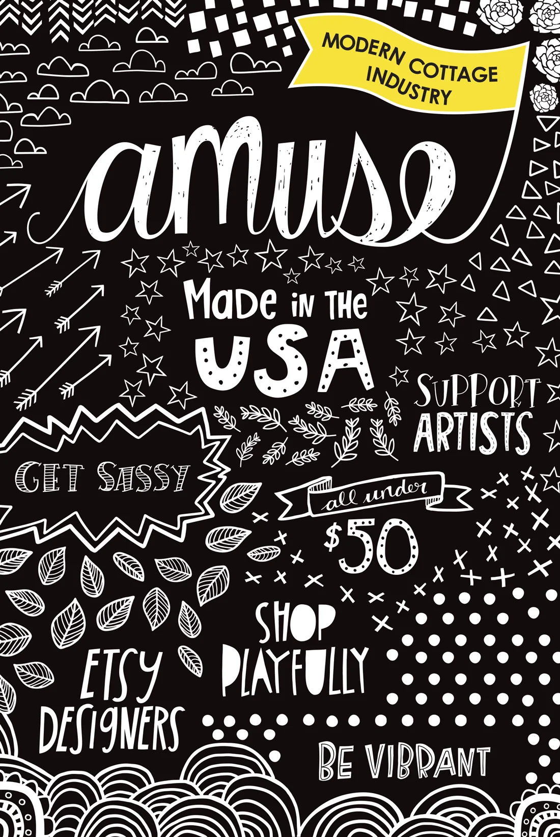 Hand-lettering and illustration for outdoor signage