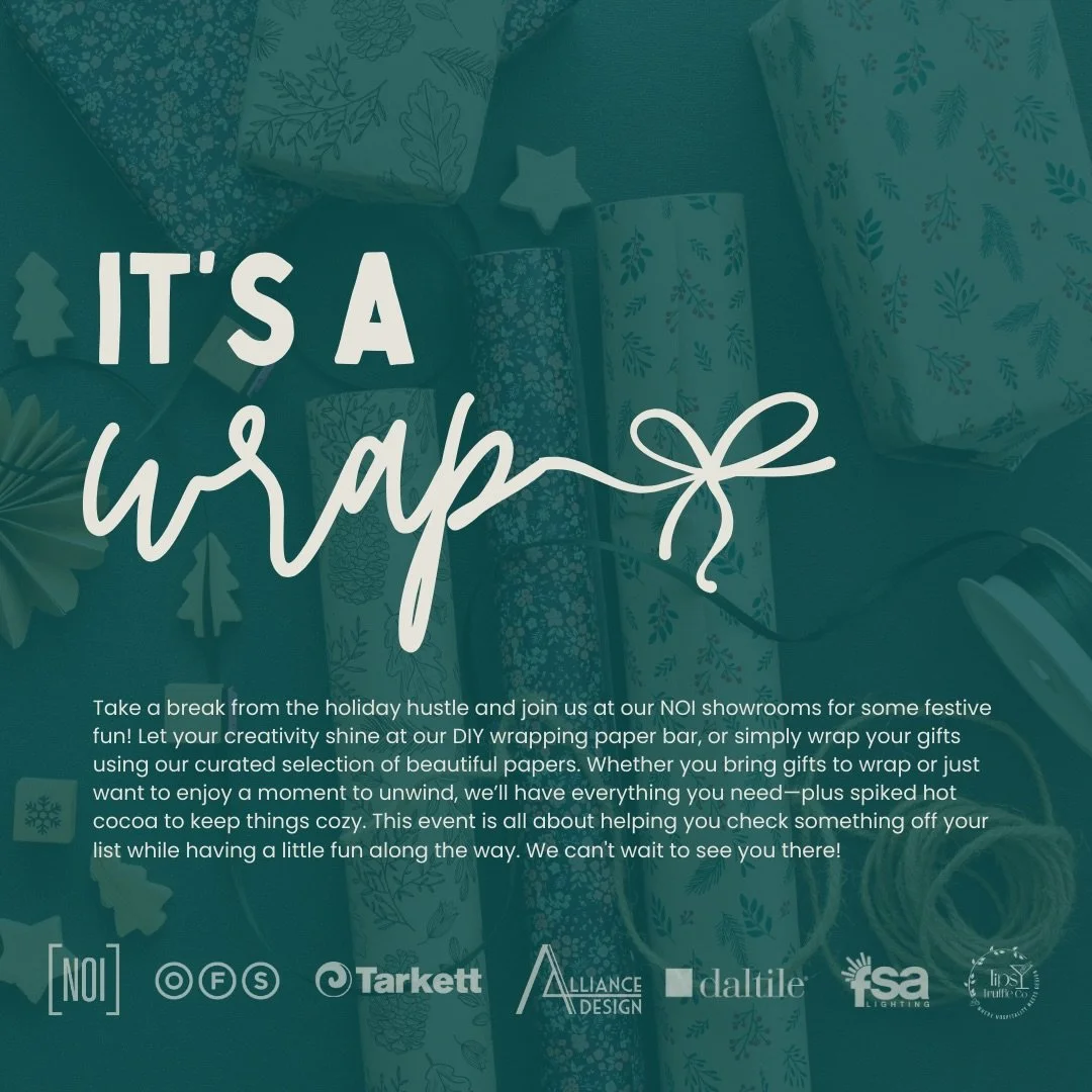 Holiday season is here! 🎄 Join the festivities and don&rsquo;t forget to RSVP to It&rsquo;s a Wrap! (link in bio) 

🎁 Are you going to It&rsquo;s a Wrap? 
&bull;
&bull;
&bull;
#noi #itsawrap #happyholidays #nashvilleofficeinteriors #iida #furniture