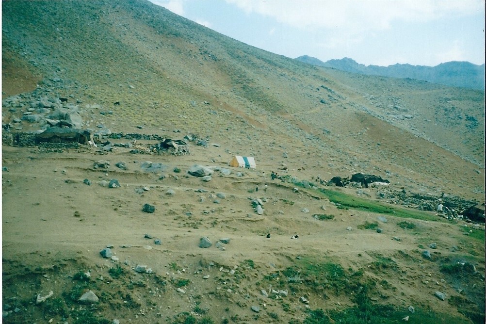 My tent viewed from the community across the mountain.jpg
