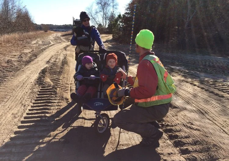 November 24, 2015 | Nick Nelson on site with his mother children and one of his children's cousins WAY TO GO Nick! 