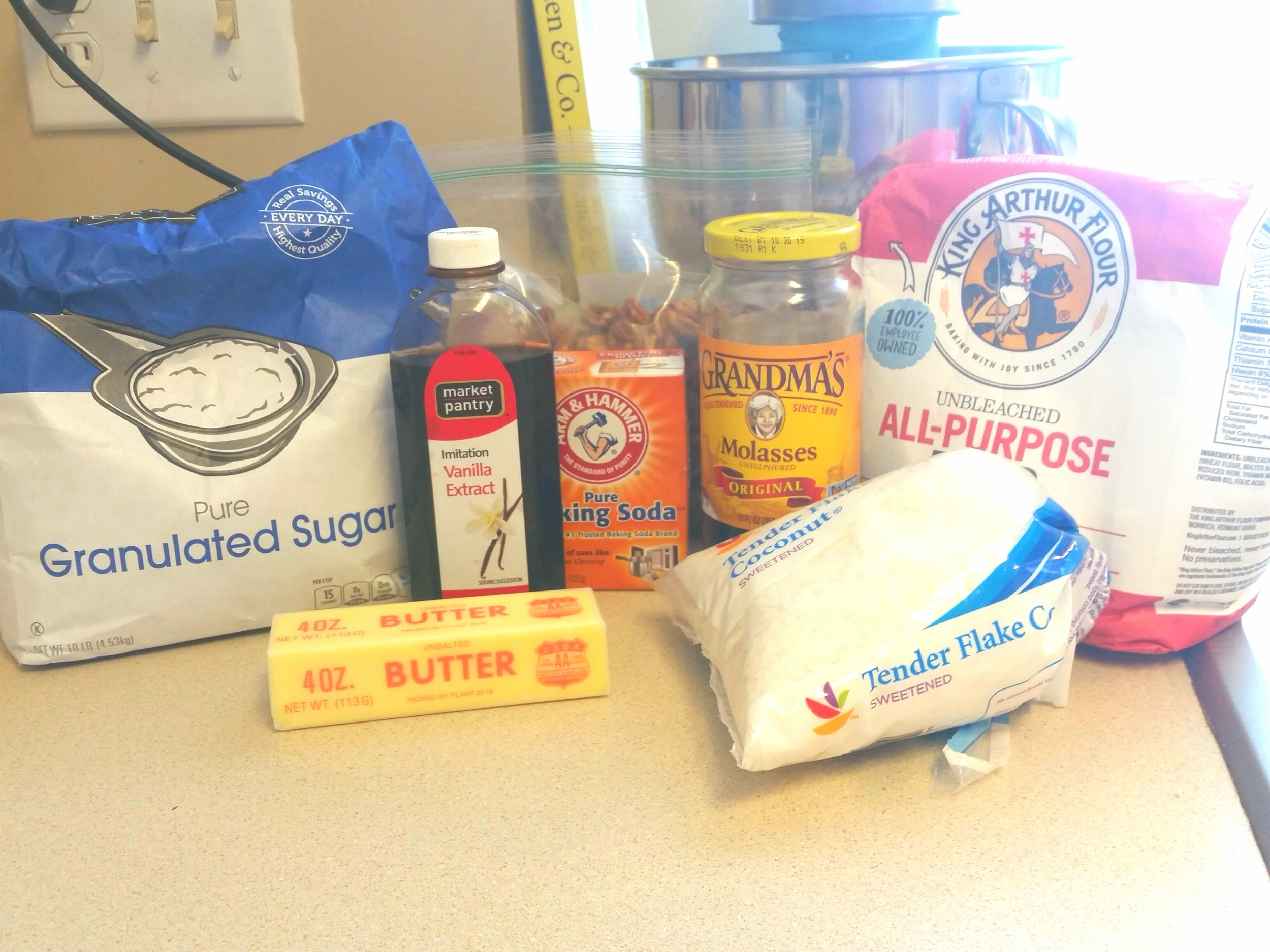 Not pictured here: the carrot, an egg, and some salt 