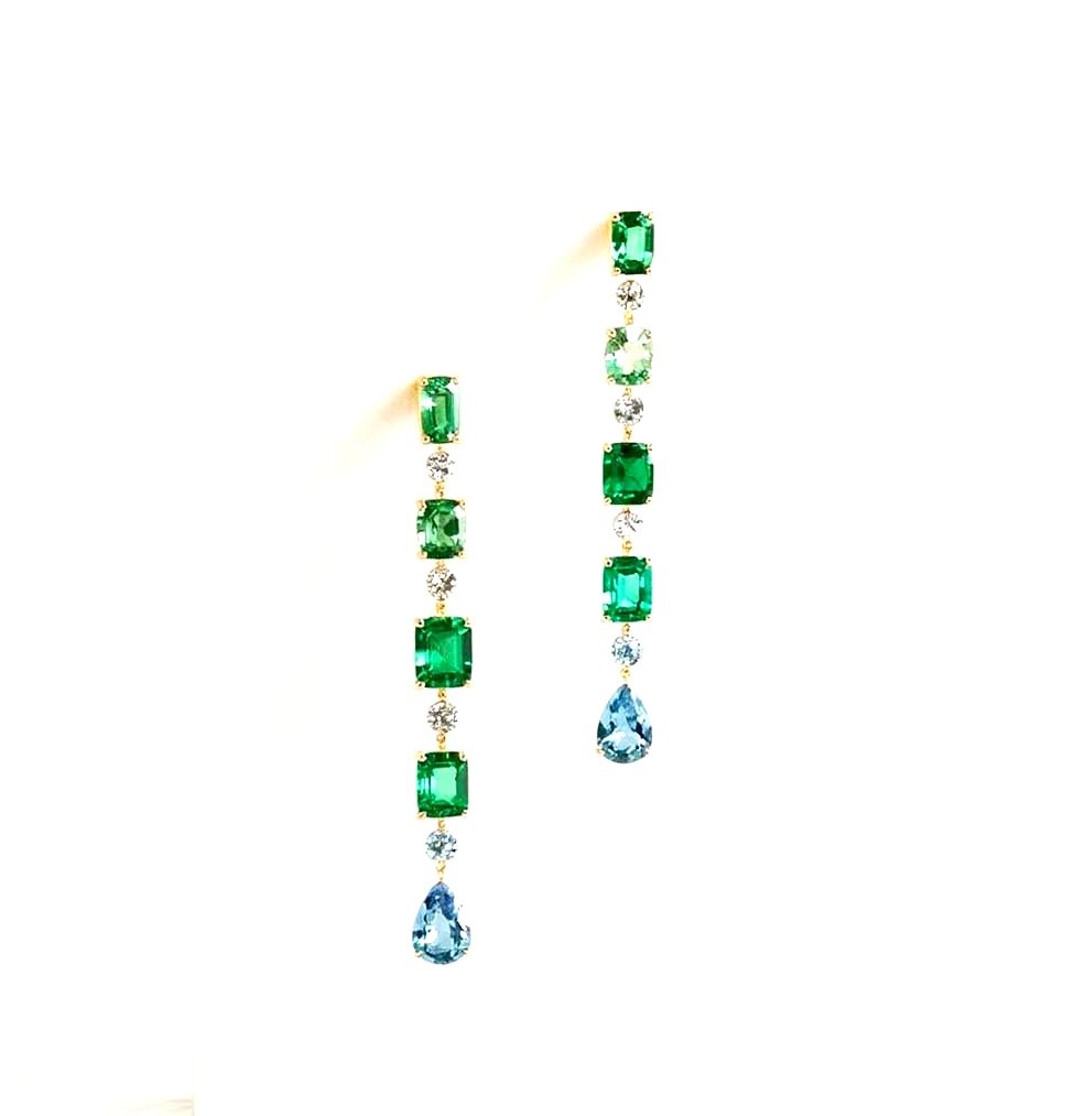 Gemmey Gemstone Drop Earrings