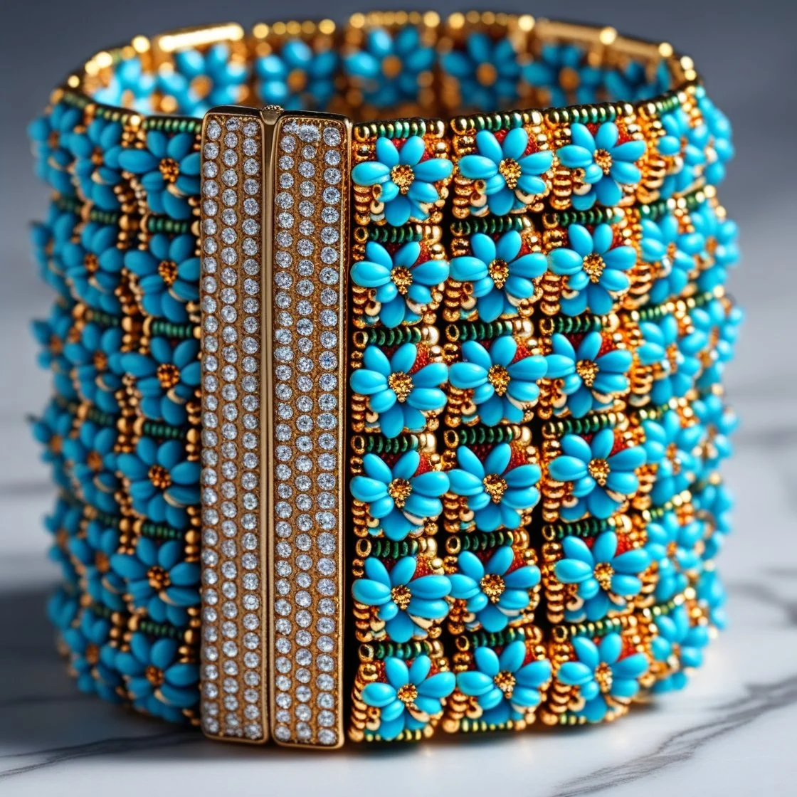 Egyptian Beaded Cuff 3