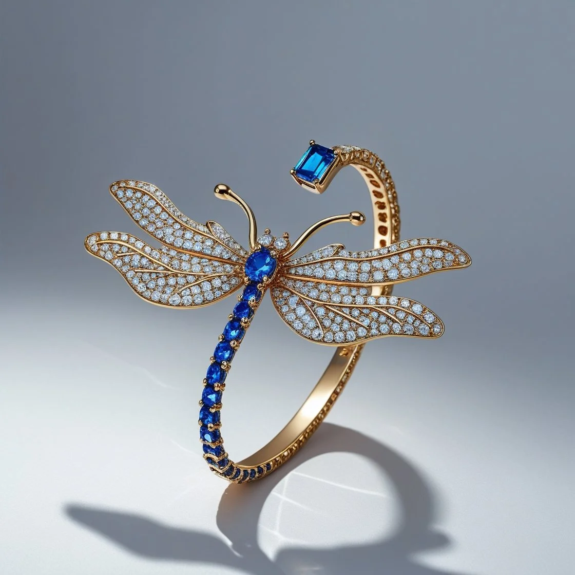 Dragonfly Bangle Sapphire 1