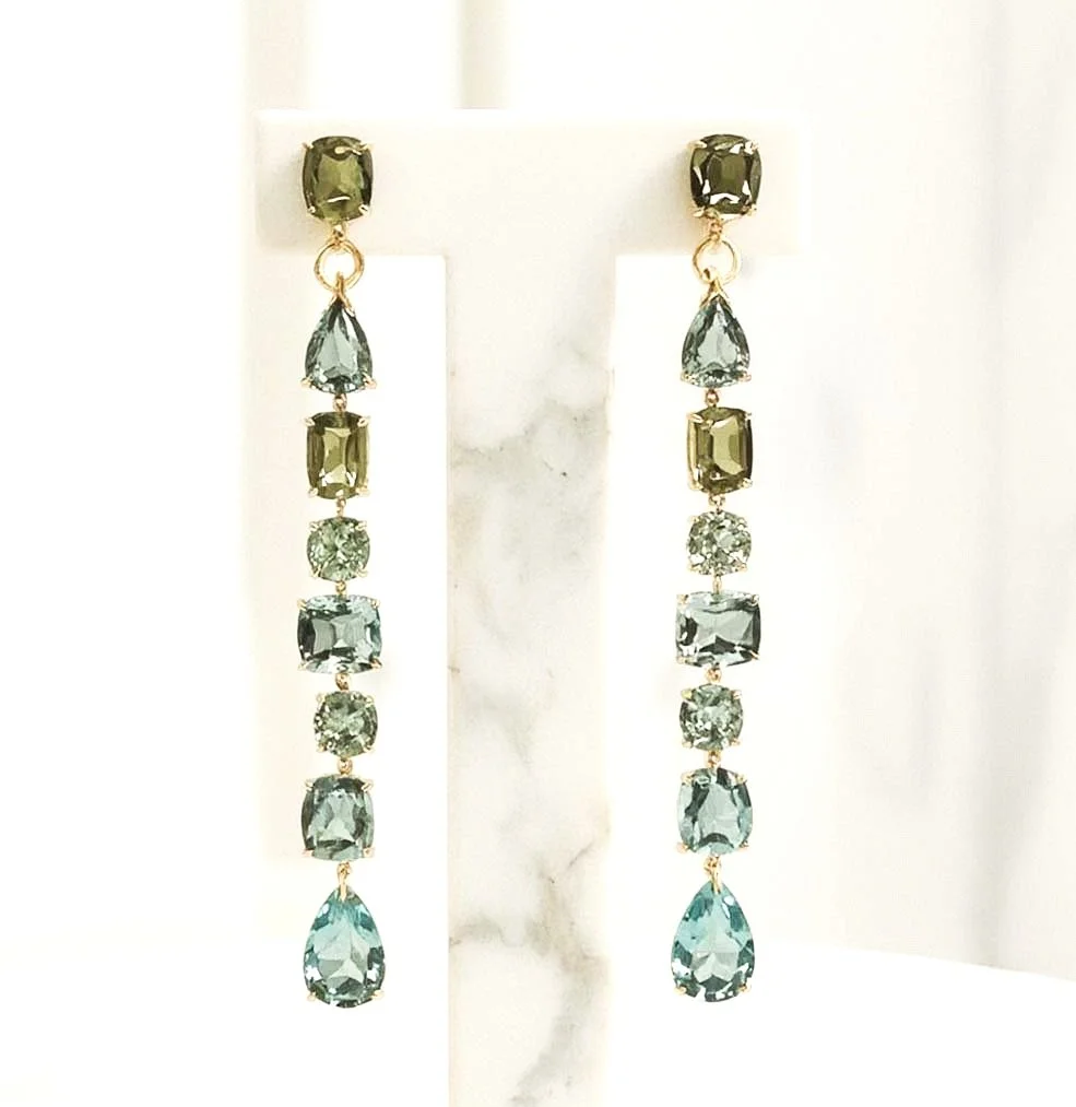 Gemmey Gemstone Drop Earrings