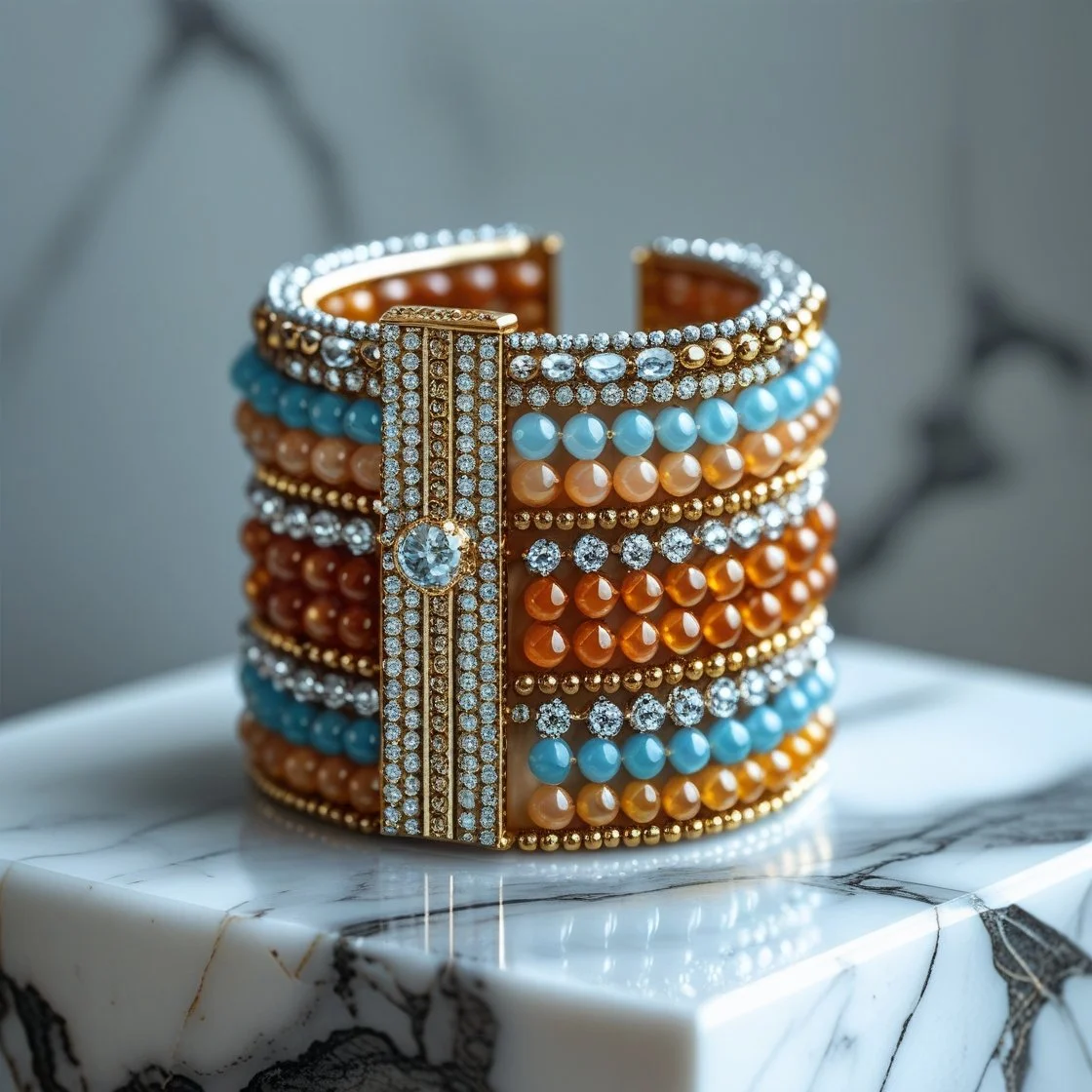 Egyptian Beaded Cuff 8