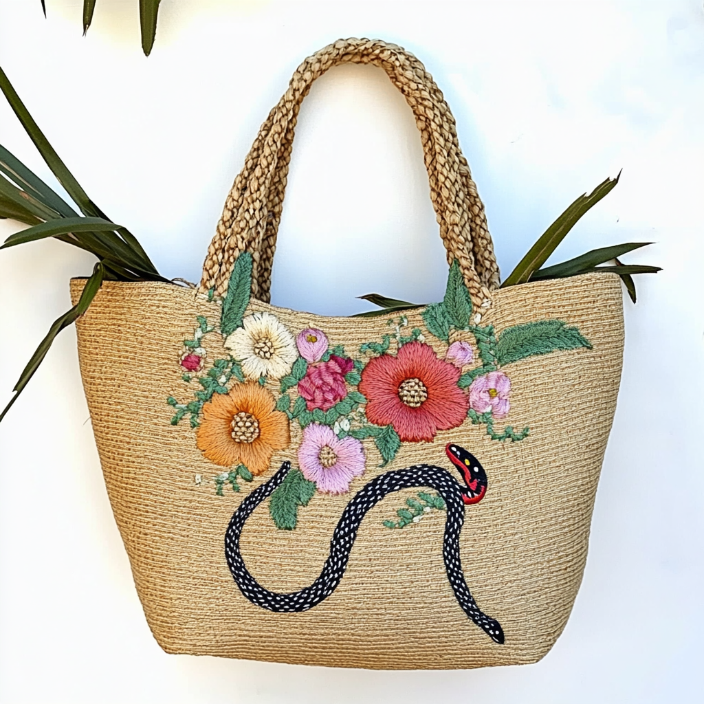 Straw Flowers & Snakes 1