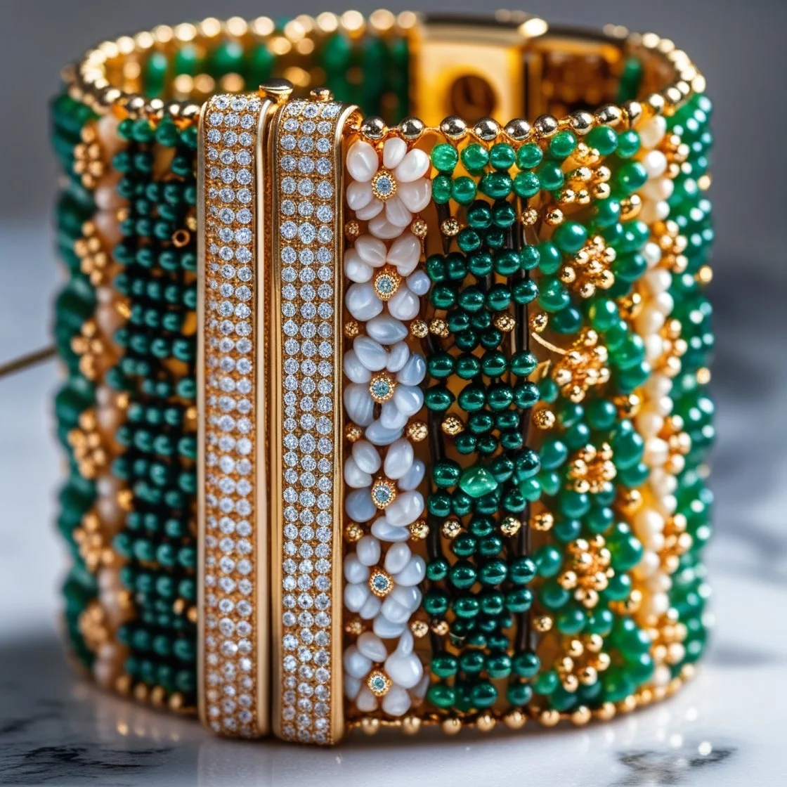 Egyptian Beaded Cuff 1