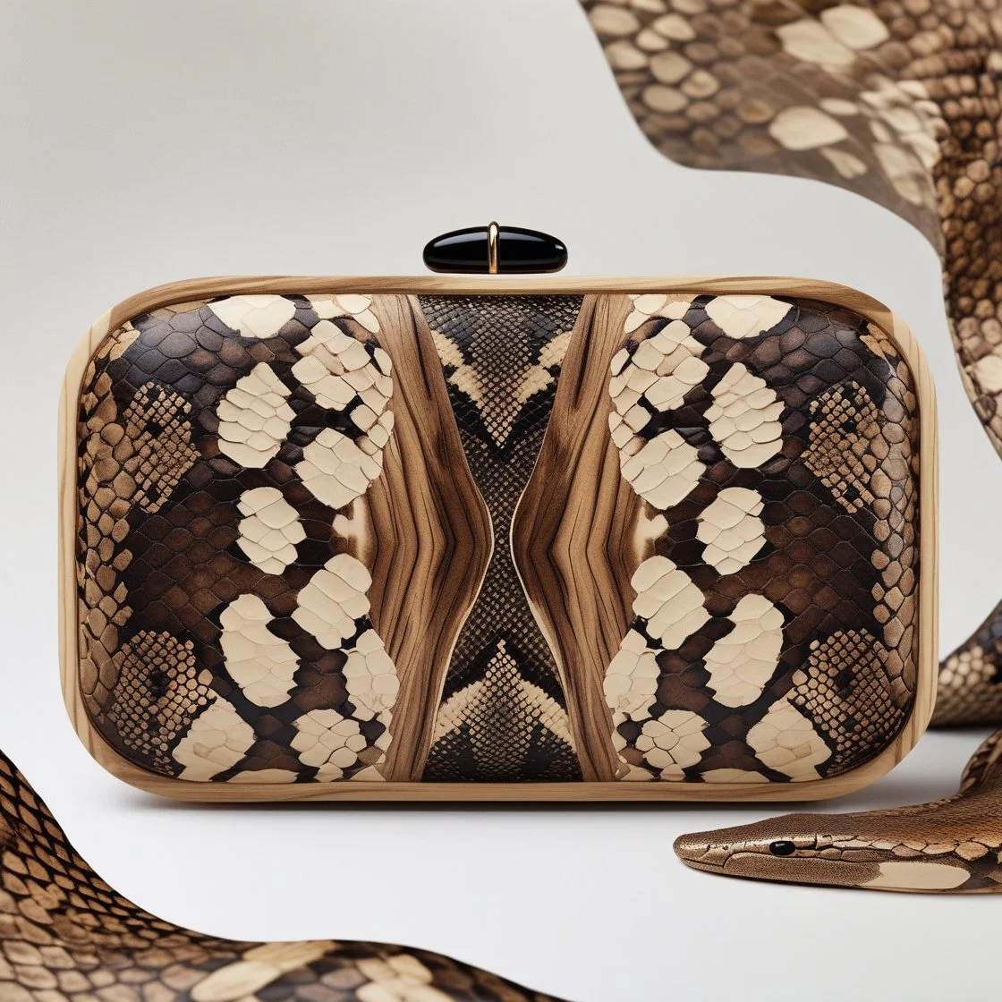 Tesserae Nocturne Minaudière Python