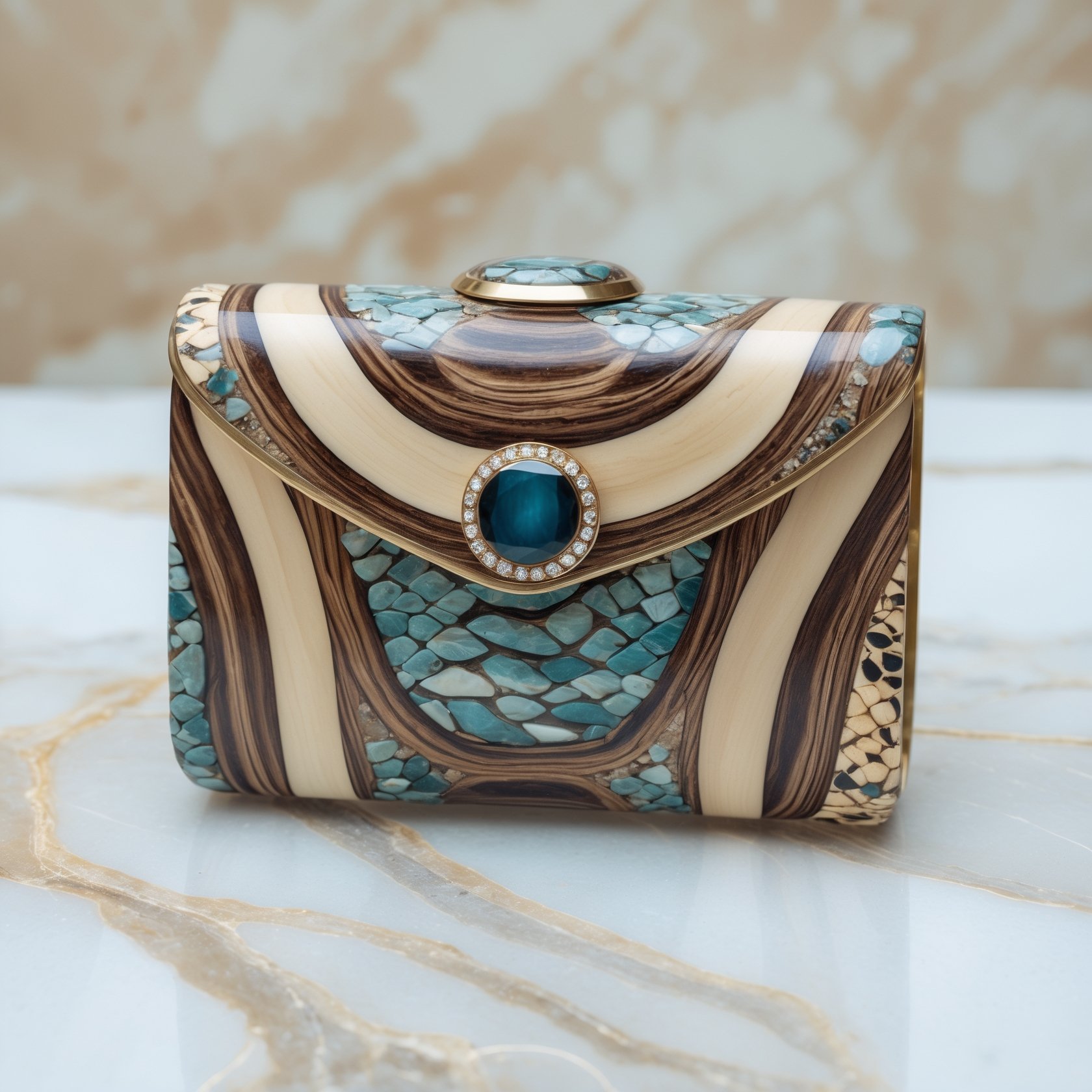 Tesserae Nocturne Minaudière Python