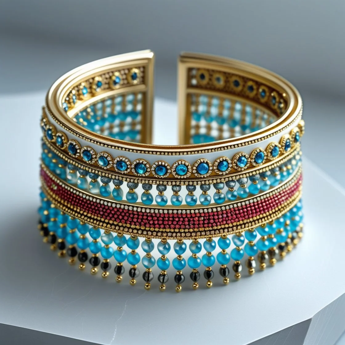Egyptian Beaded Cuff 5