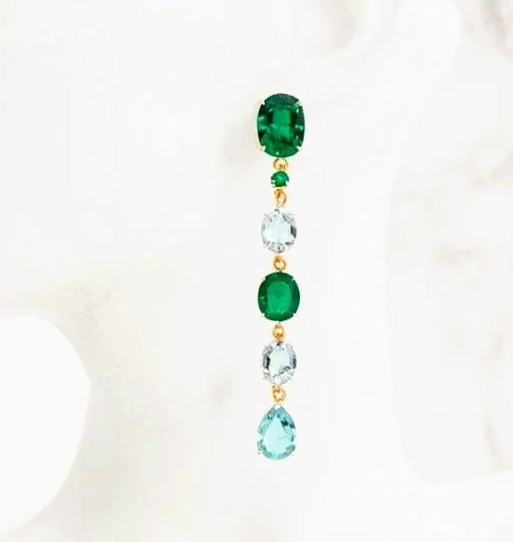 Gemmey Gemstone Drop Earrings