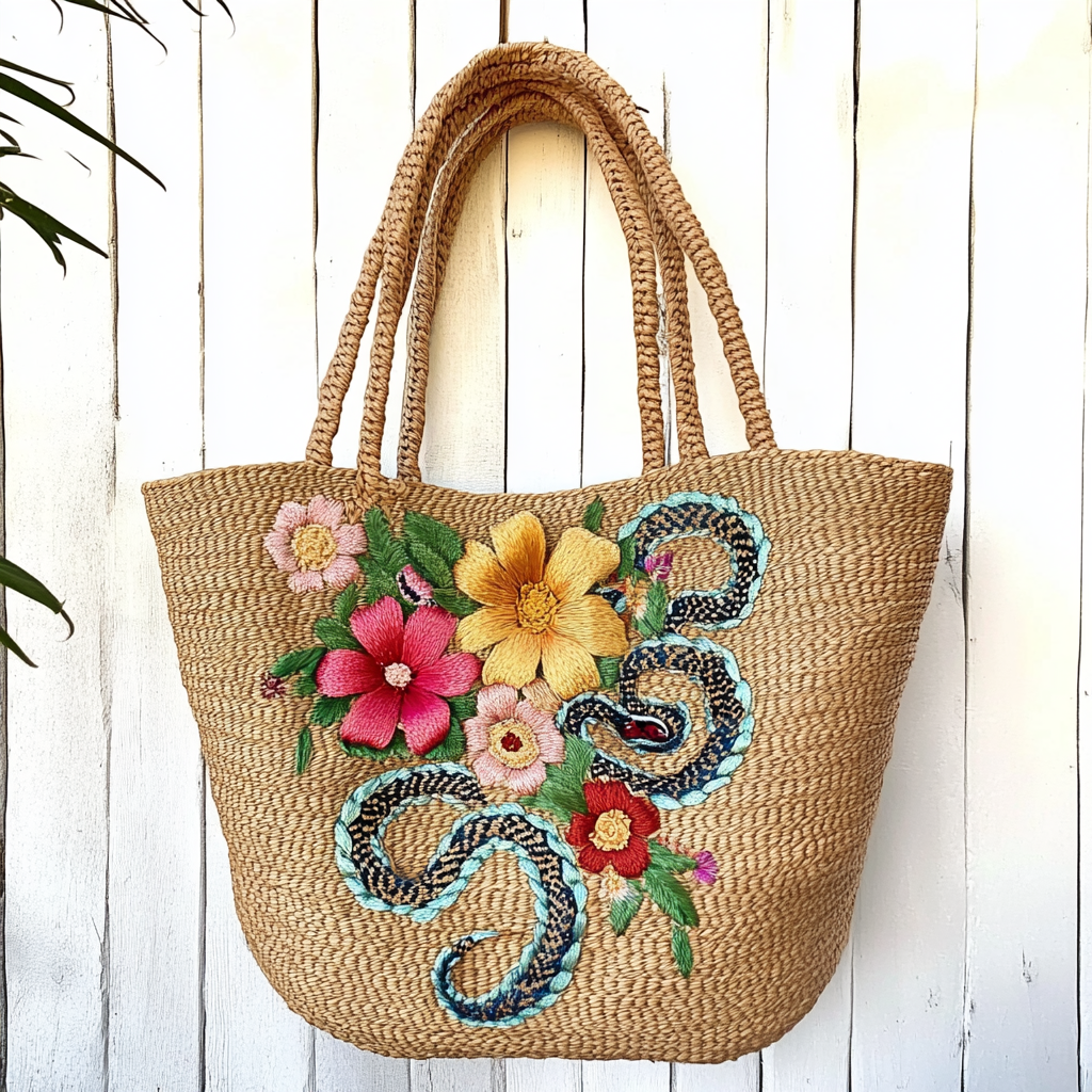 Straw Flowers & Snakes 4