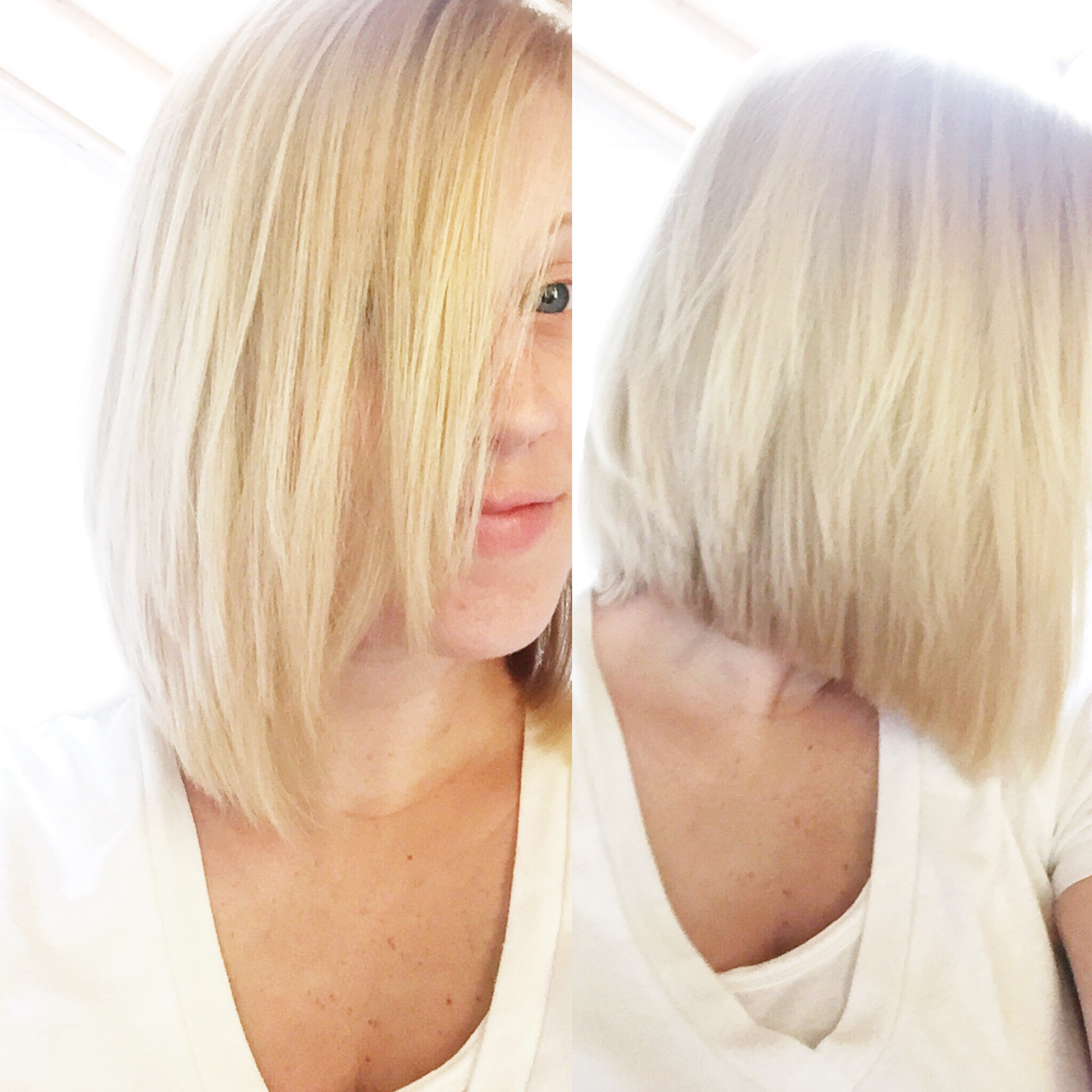 I chopped all my hair off:
