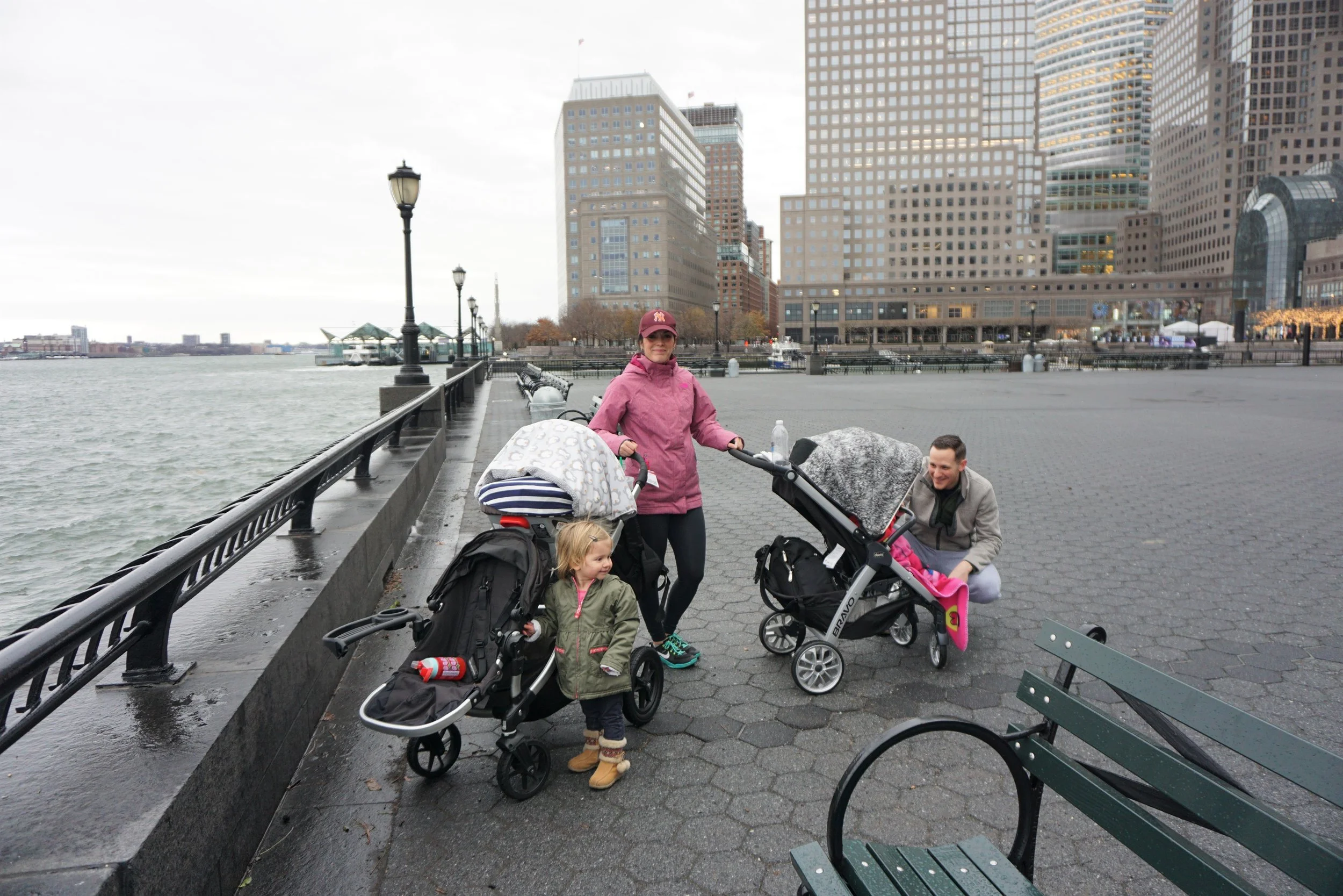 My Friend's managing the kids in Battery Park