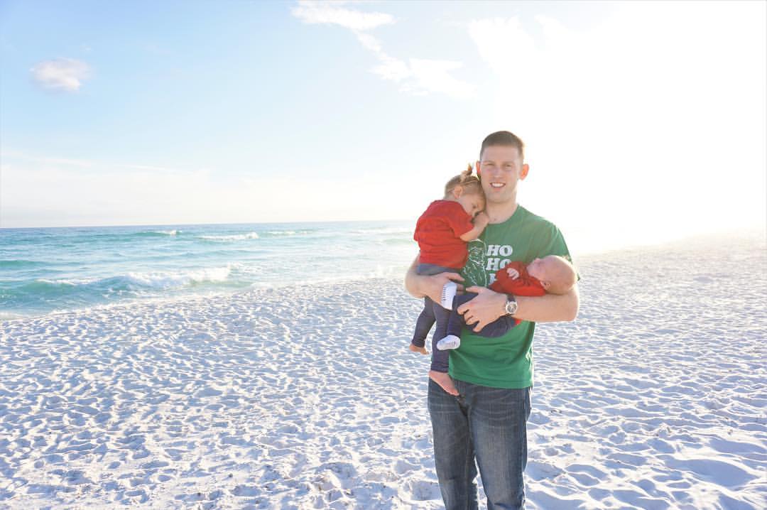 My husband a few days before he left (During our Christmas card photoshoot)