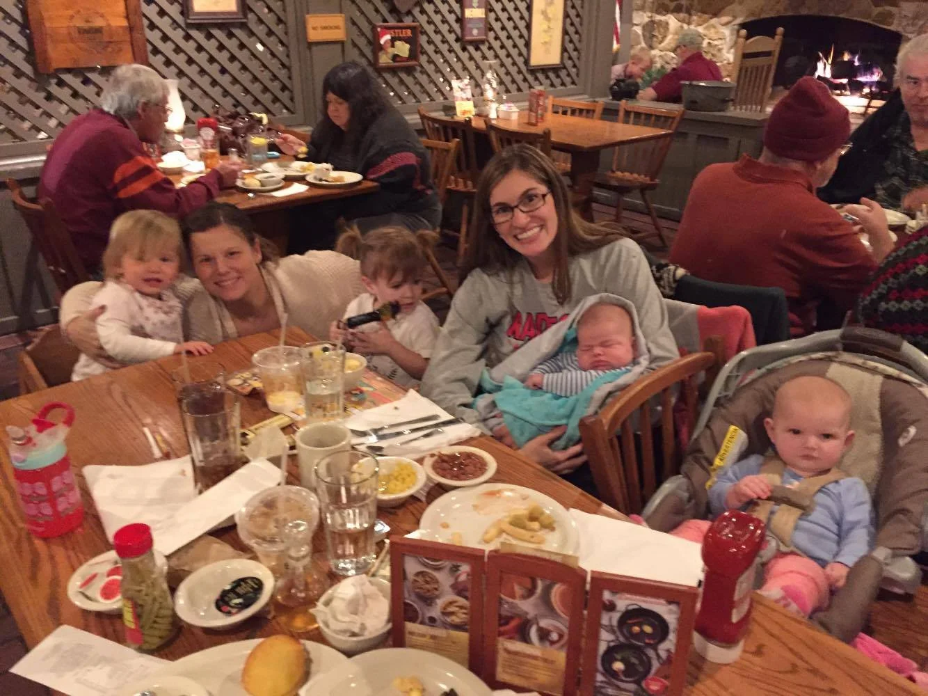 Stopping to meet a friend and her two babies in Chirstiansburg, Virginia