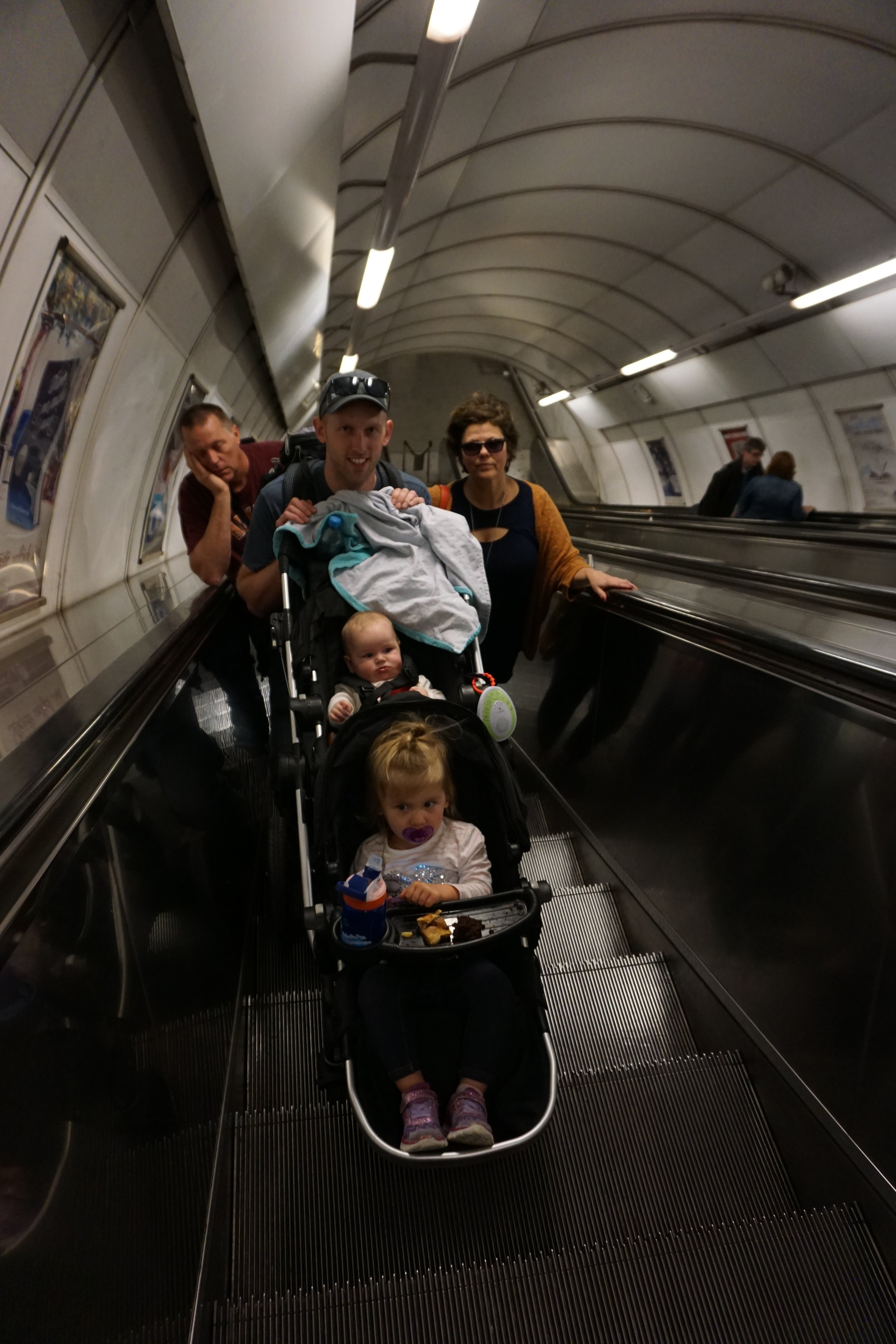 STEEP and LONG escalators