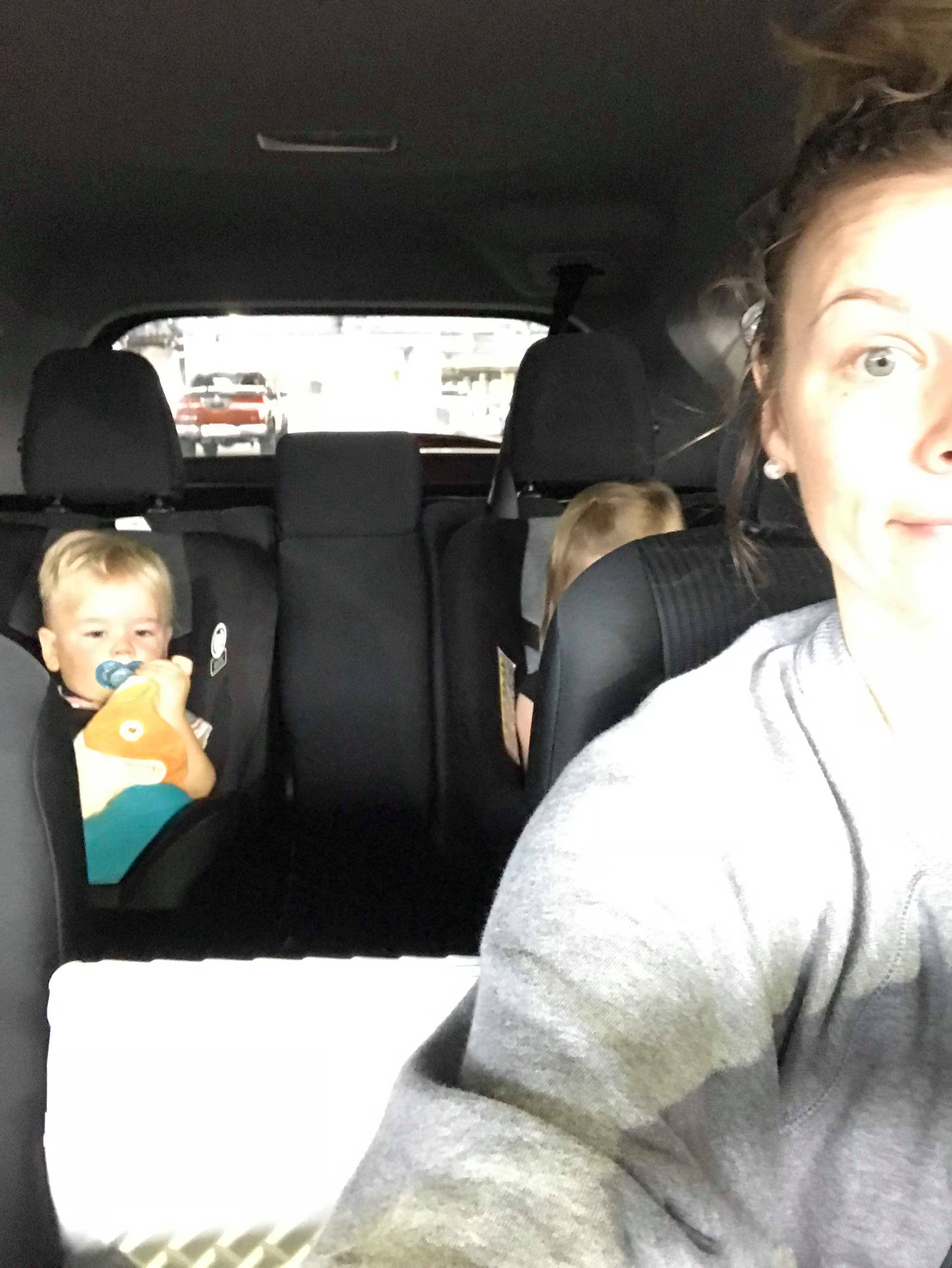 Got the seats installed, the kids loaded, the movie started and we were off!