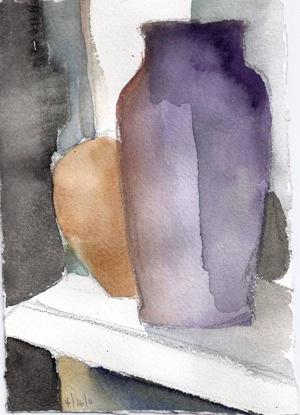 APRIL 16 #6- watercolor- 10 x 6.75- 2011