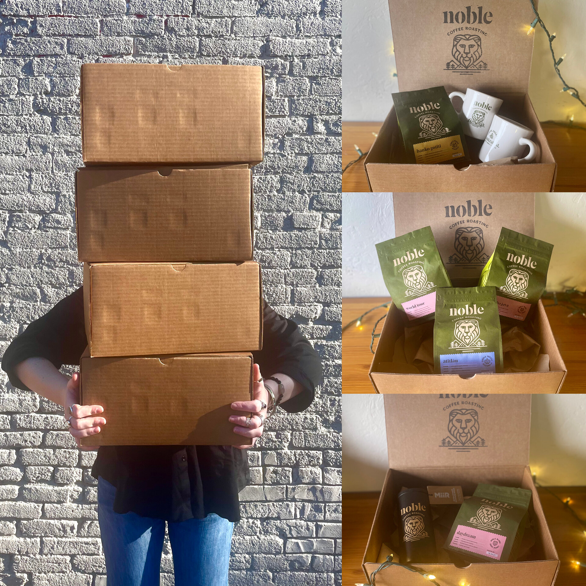 A great gift can take a lot of thought and time to put together and the post office lines get long this time of year. Let us make it easy for you. 
Our gift boxes are an easy way to check the coffee lovers off your shopping list. You can choose from 