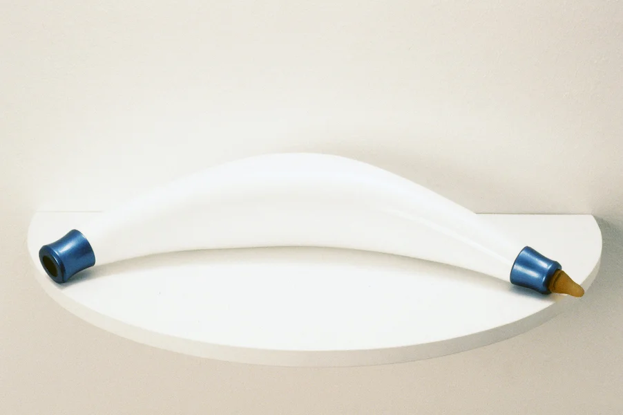 FEEDER 1998 POPLAR, EPOXY, CAST RUBBER 10” x 28” x 14”