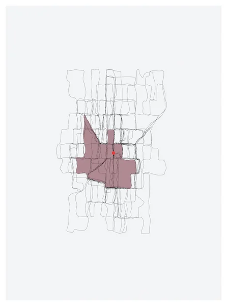 TRACE 13: WEST SEATTLE (N38˚24.17'/W7˚54.19') 2014 DIGITAL PRINT 20"X15"
