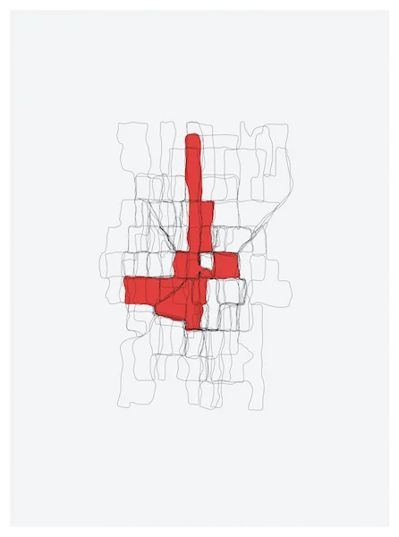 TRACE 17: WEST SEATTLE (N38˚24.17'/W7˚54.19') 2014 DIGITAL PRINT 20"X15"
