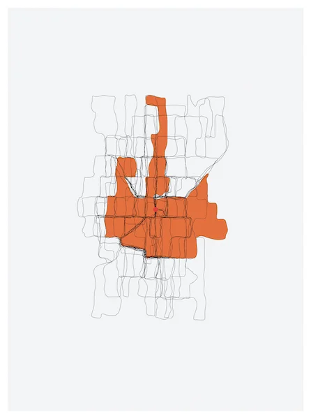 TRACE 20: WEST SEATTLE (N38˚24.17'/W7˚54.19') 2014 DIGITAL PRINT 20"X15"