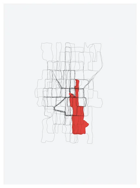 TRACE 27: WEST SEATTLE (N38˚24.17'/W7˚54.19') 2014 DIGITAL PRINT 20"X15"