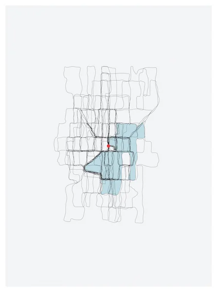 TRACE 29: WEST SEATTLE (N38˚24.17'/W7˚54.19') 2014 DIGITAL PRINT 20"X15"