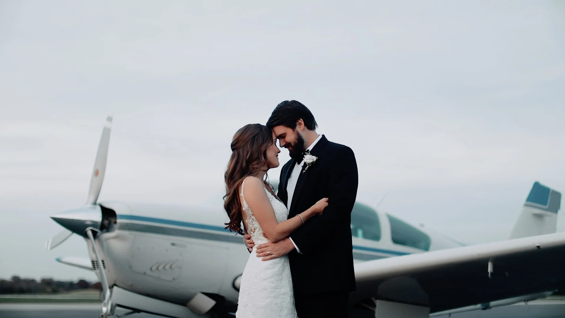 Lauren + Clayton // Louisville, Kentucky Executive Aviation Hangar at Bowman Field Wedding Venue